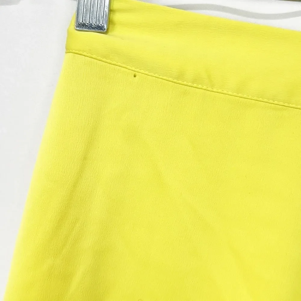 URBAN Outfitters Bright Yellow Asymmetrical Bias Cut Skirt size Small